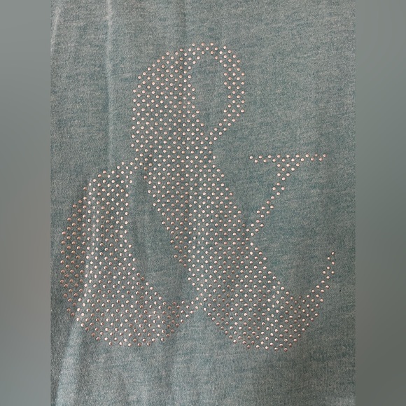 Mossimo “&” Wide Neck Light Sweatshirt - Picture 2 of 4